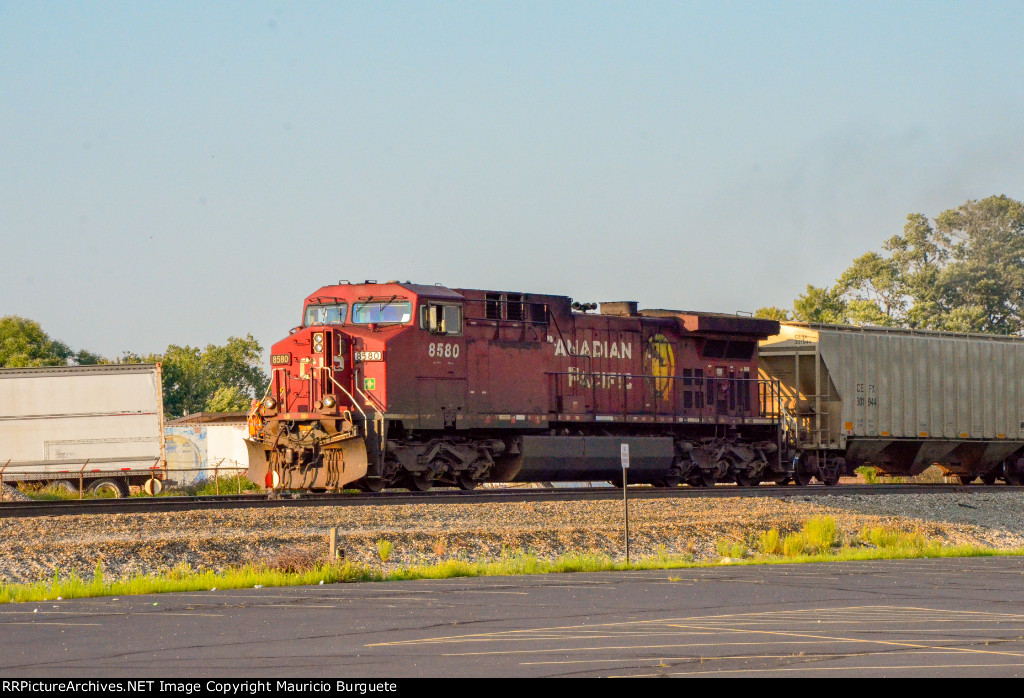 CP AC44CW Locomotive leading a train